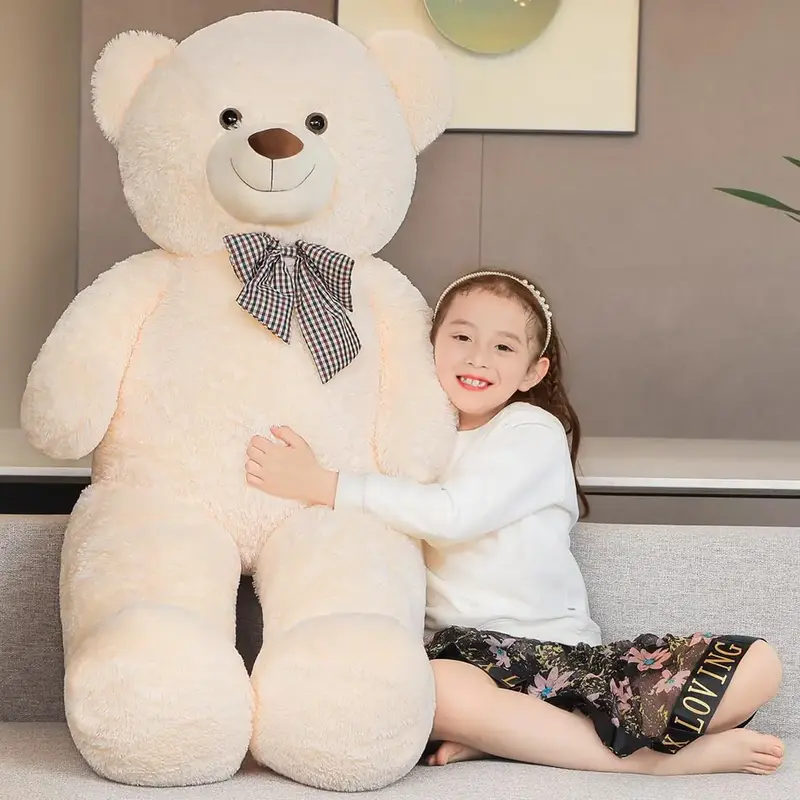 SNOWOLF 43 47 55'' Giant Teddy Bear Plush Toy Big Cuddly Stuffed Animals Doll Gift for Kids Girlfriend Christmas Gift Val...