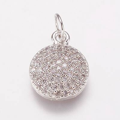 Brass Cubic Zirconia Charms