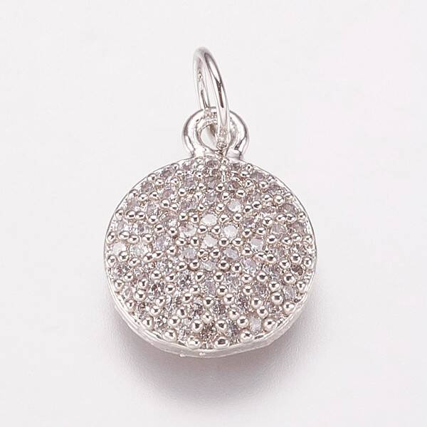 Brass Cubic Zirconia Charms