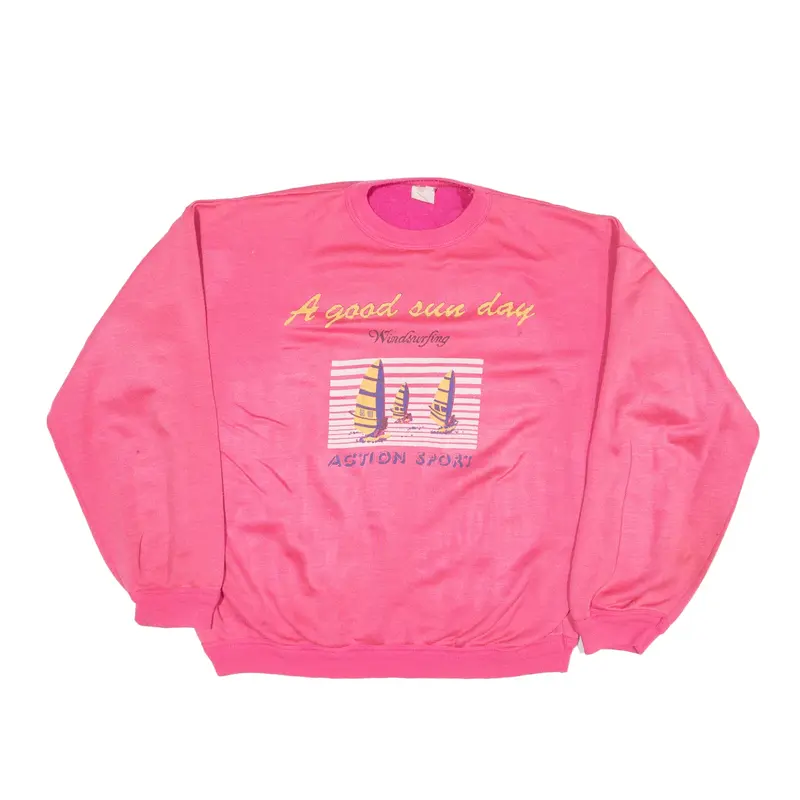 A Good Sun Day Sweatshirt Pink Womens M