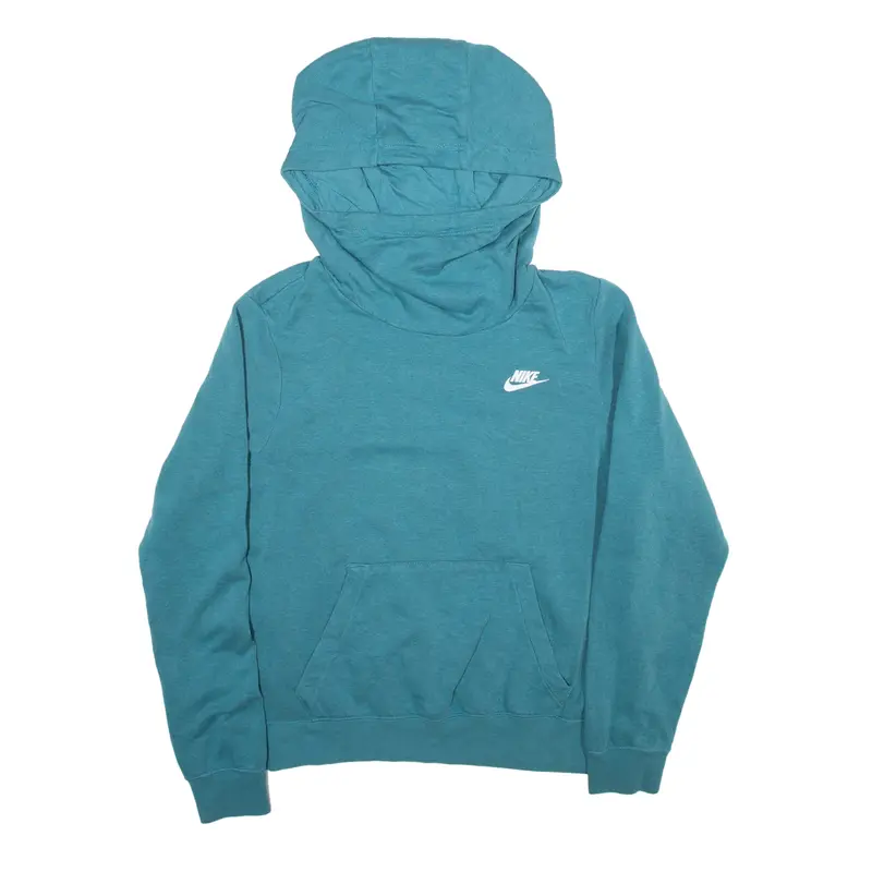 NIKE Hoodie Blue Pullover Womens M
