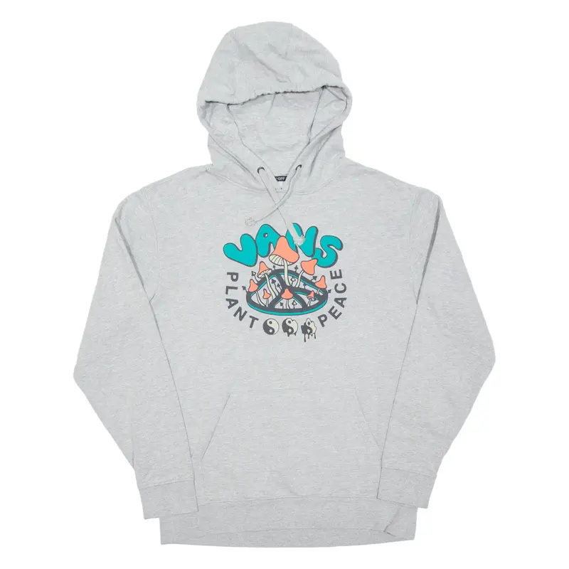 VANS Womens Grey Hoodie Pullover M
