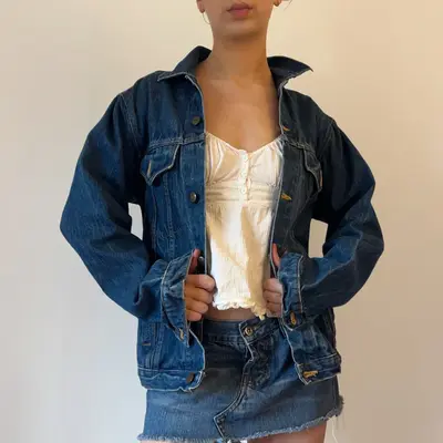 Calamity Denim Jacket - Medium Blue Cotton