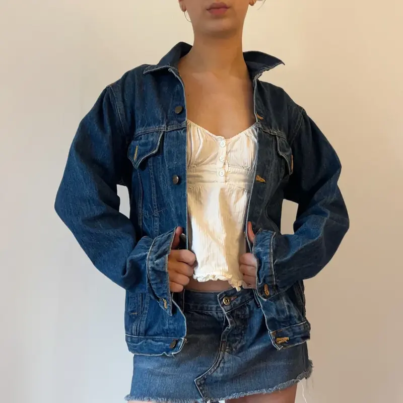 Calamity Denim Jacket - Medium Blue Cotton