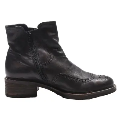 GABOR Ankle Boots Black Leather Womens UK 4.5
