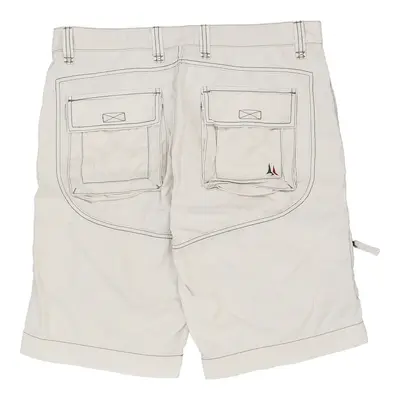 Aeronautica Cargo Shorts - 36W 12L White Cotton