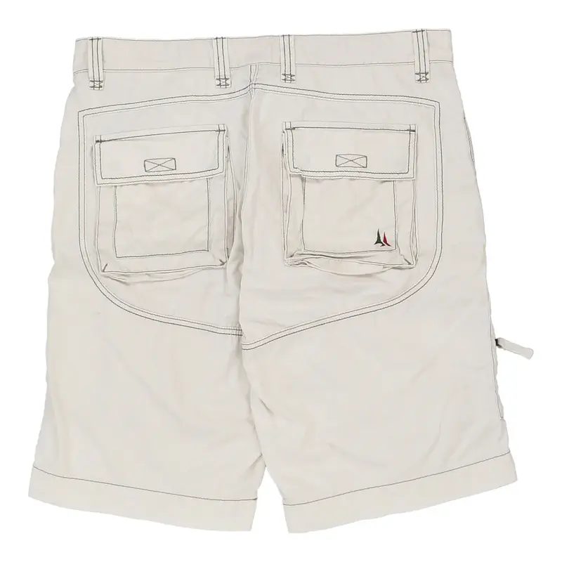 Aeronautica Cargo Shorts - 36W 12L White Cotton