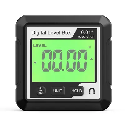 Large LED Display Digital Level Box With 2 Measurement Modes, 1 Count Magnetic Digital Angle Protractor Inclinometer Tools wi...