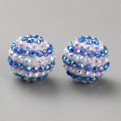 Resin Rhinestone Beads