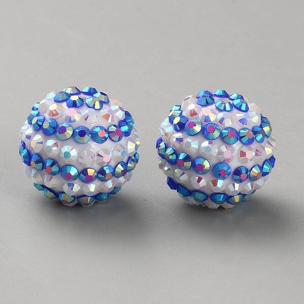 Resin Rhinestone Beads