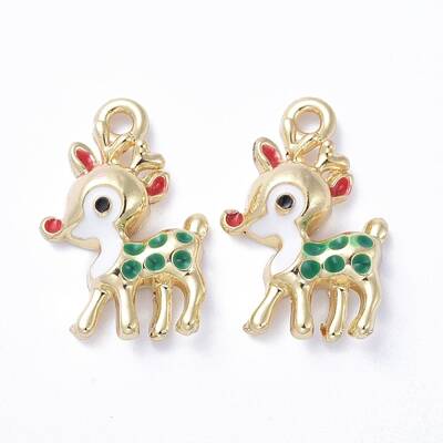 Golden Plated Alloy Enamel Pendants
