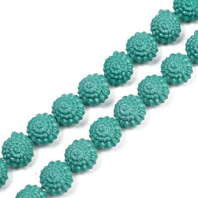 Synthetic Coral Carved Beads Strands