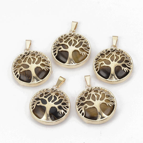 Natural Tiger Eye Pendants
