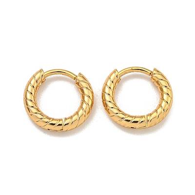 202 Stainless Steel Huggie Hoop Earrings with 304 Stainless Steel Pins for Women