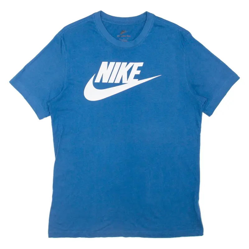 NIKE Mens T-Shirt Blue M