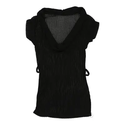 Unbranded Crochet Top - Medium Black Polyester