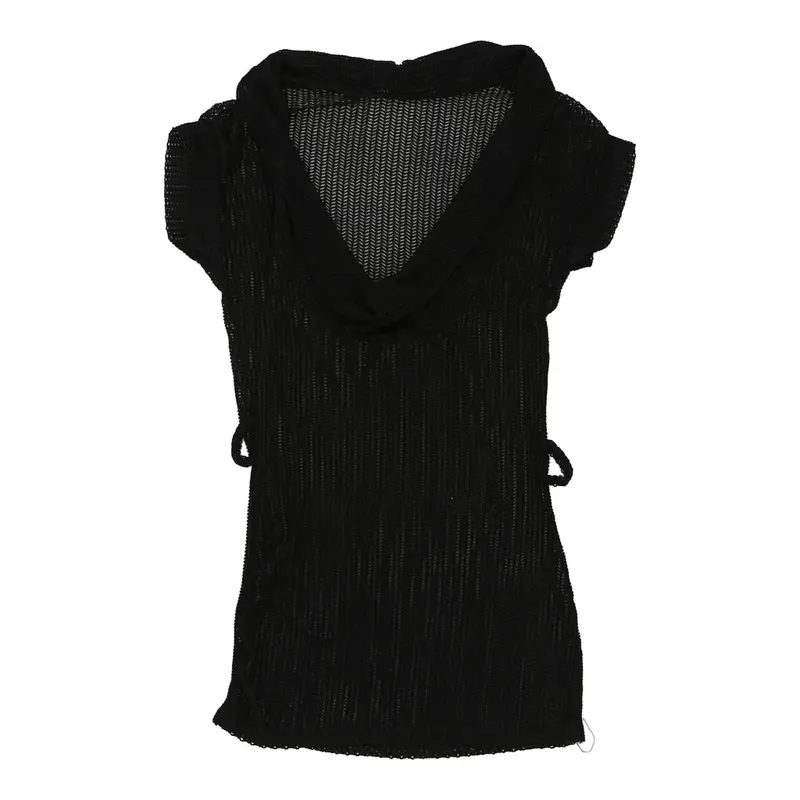 Unbranded Crochet Top - Medium Black Polyester