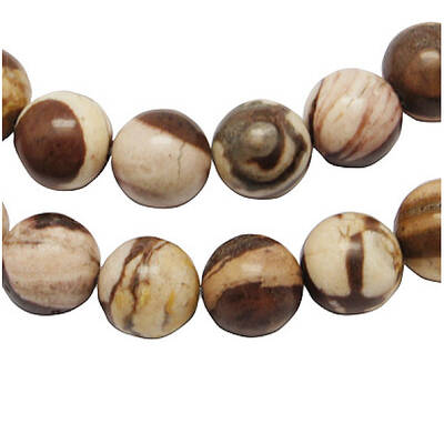 Natural Australia Zebra Stone Beads Strands
