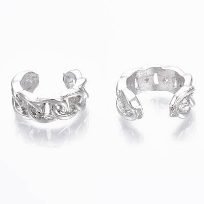 Brass Cuff Earrings