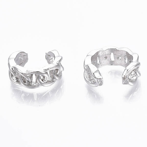 Brass Cuff Earrings
