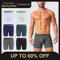 TikTok's #1 Men's Cooling Silk Underwear Boxer Briefs,Soft & Breathable Tech Fabric,Lab-Tested 99% Antibacterialand Freshness...