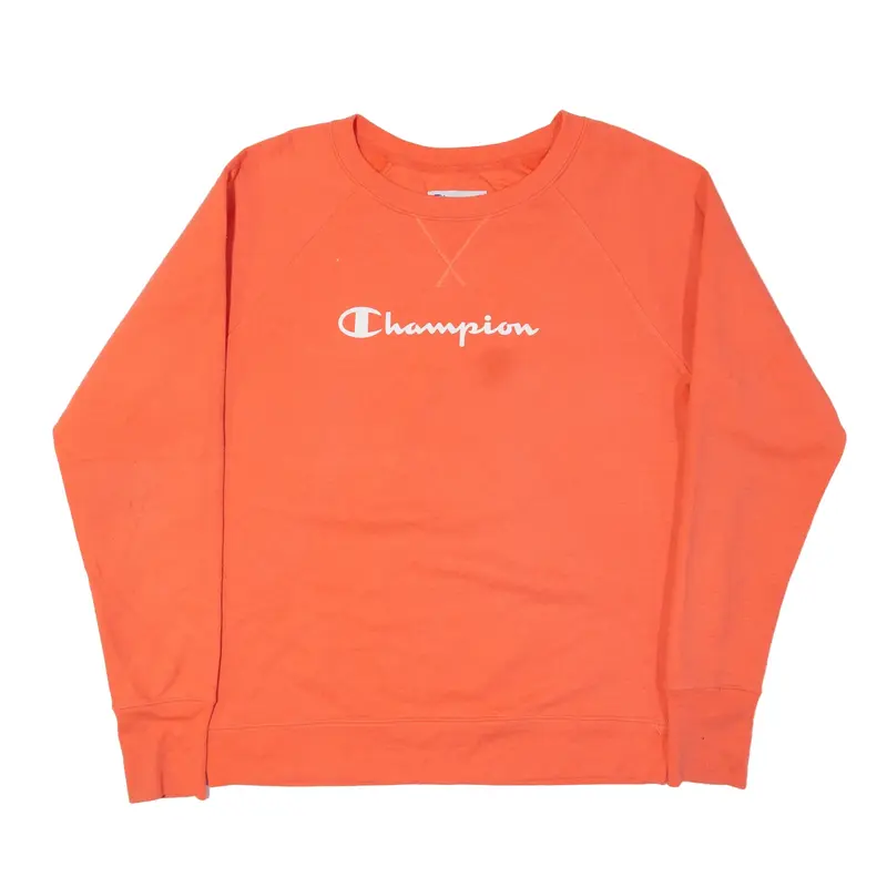 CHAMPION Sweatshirt Orange Mens S