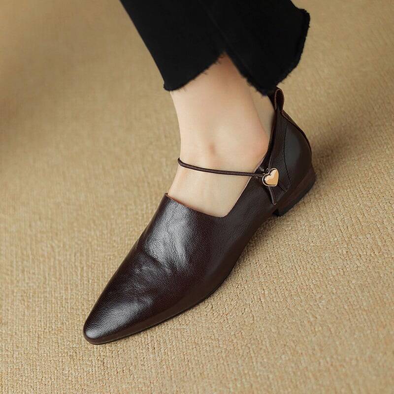 CHIKO Aaralyn Pointy Toe Block Heels Loafers Shoes
