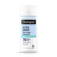 Neutrogena Ultra Sheer Mineral Face Liquid Sunscreen Broad Spectrum SPF 70, 1.4 Fl. Oz