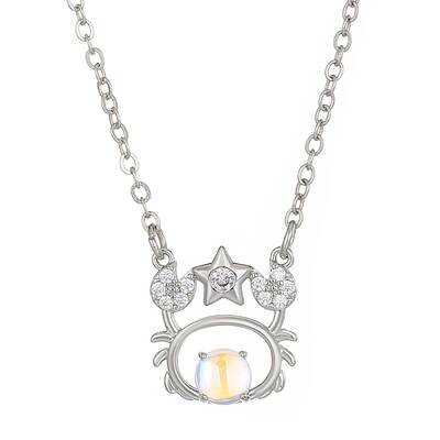 Constellation Rhinestone Pendant Necklace