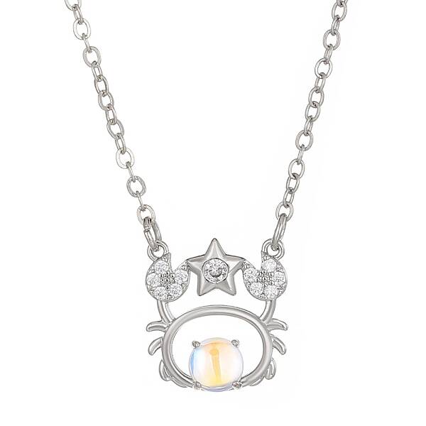 Constellation Rhinestone Pendant Necklace