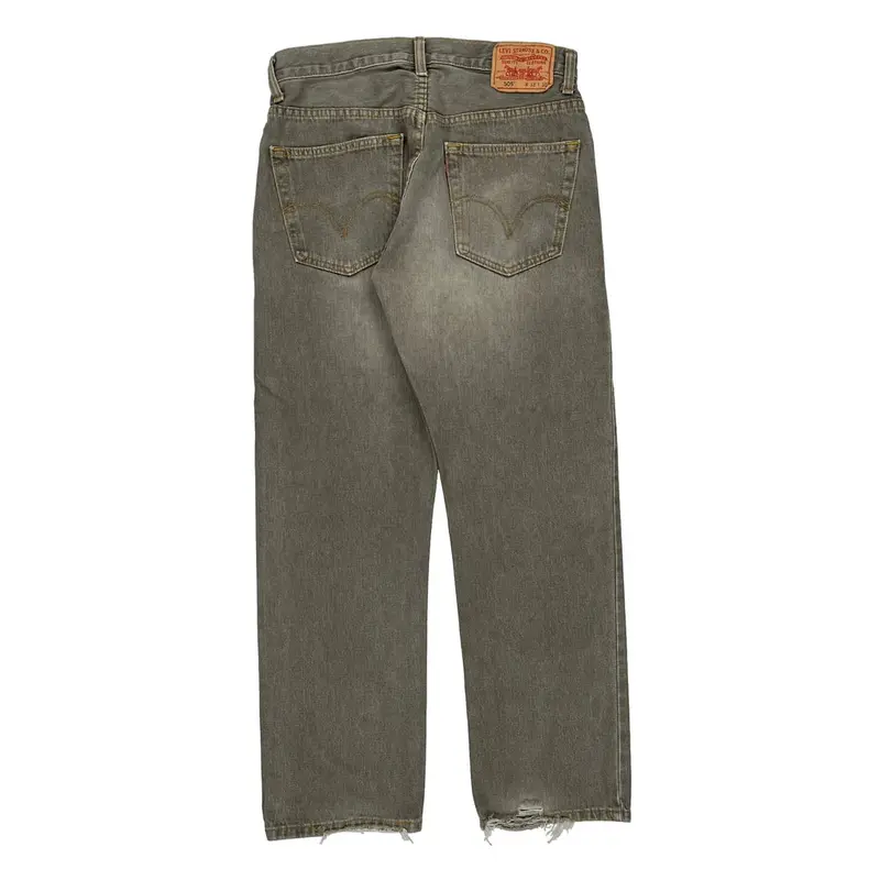 505 Levis Jeans - 28W UK 8 Khaki Cotton