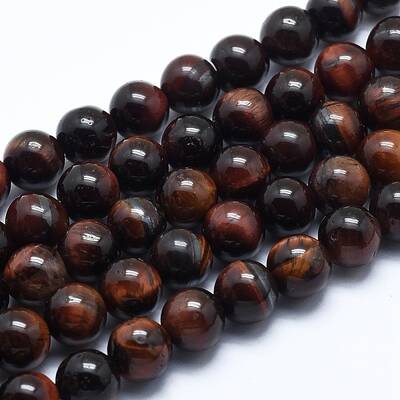 Natural Tiger Eye Bead Strands