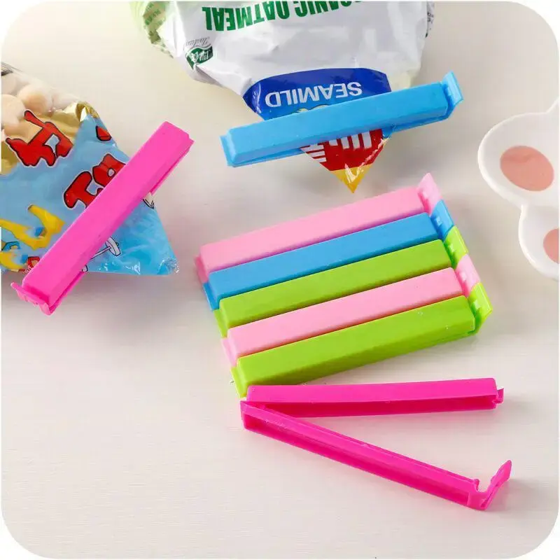Random Color Food Sealing Clip, 5/20/50pcs Portable Durable Multi-purpose Snack Sealing Clip, Kitchen Food Storage Sealing Cl...