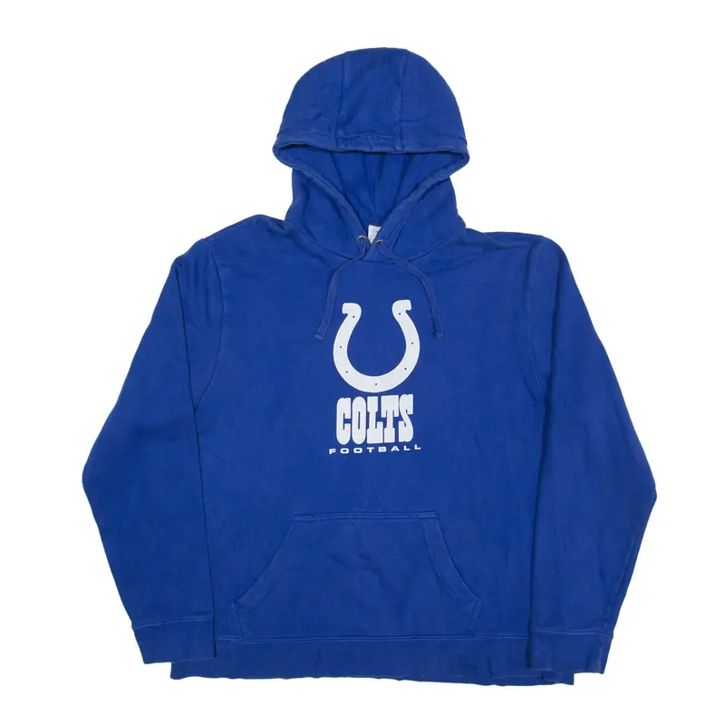 NFL Indianapolis Colts Hoodie Blue Pullover Mens L
