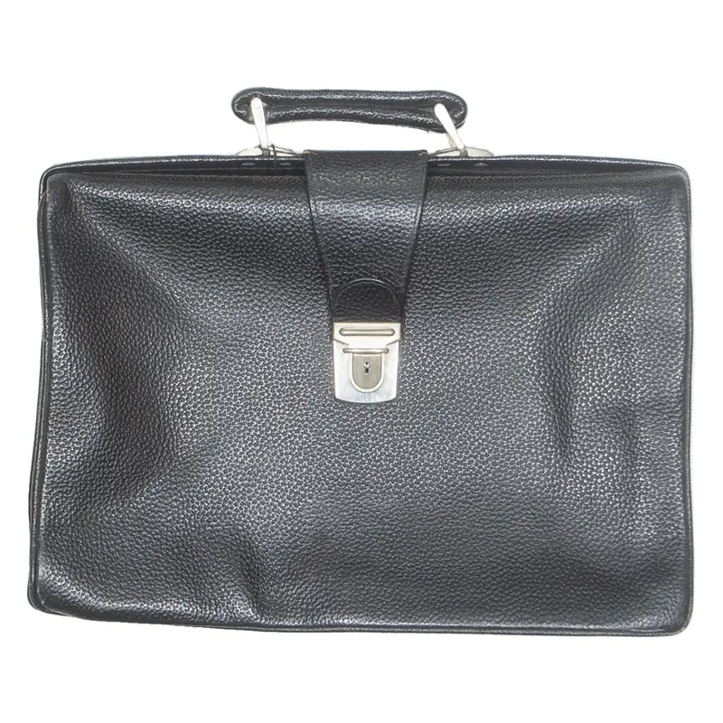 Work Attire Mens Laptop Bag Black Leather