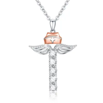Sterling Silver Moissanite Pendant Necklace