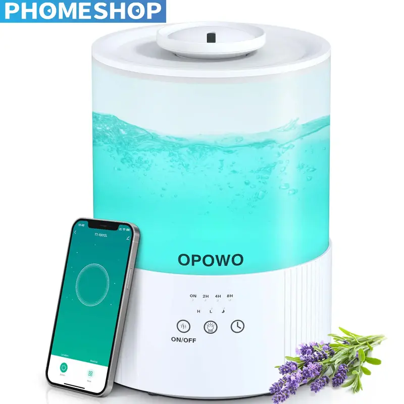 Phomeshop  OPOWO   Humidifiers for Bedroom Large Room, 2.5L Cool Mist Humidifiers for Baby Plants,  managing power, mist leve...