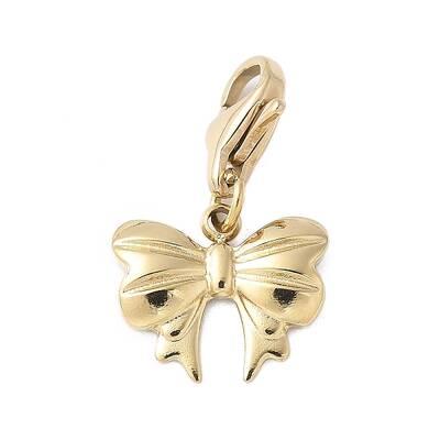 304 Stainless Steel Bowknot Pendant Decoration