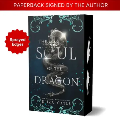 Signed Paperback sprayed edges The Soul of the Dragon Special Edition Soft Cover, spicy fantasy romance, fae romance, dragon ...