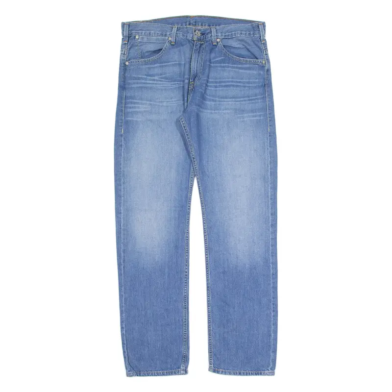 LEVI'S Mens Jeans Blue Regular Straight Stone Wash W34 L32