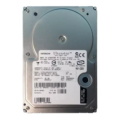 0M4981 Dell 36GB Ultra-320 SCSI 10000 3.5-inch Hard Drive