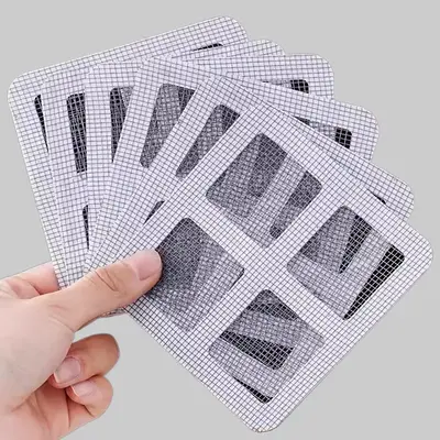 12 Counts Floor Drain Filter Screen, Portable Drain Strainer Cover for Hair Stopper,Sewer Hair Blocking Sticker,Bathroom Gadg...