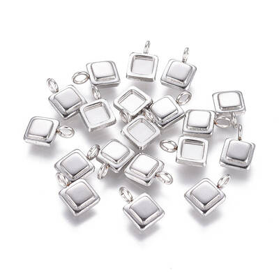 Non-Tarnish 304 Stainless Steel Pendant Cabochon Settings
