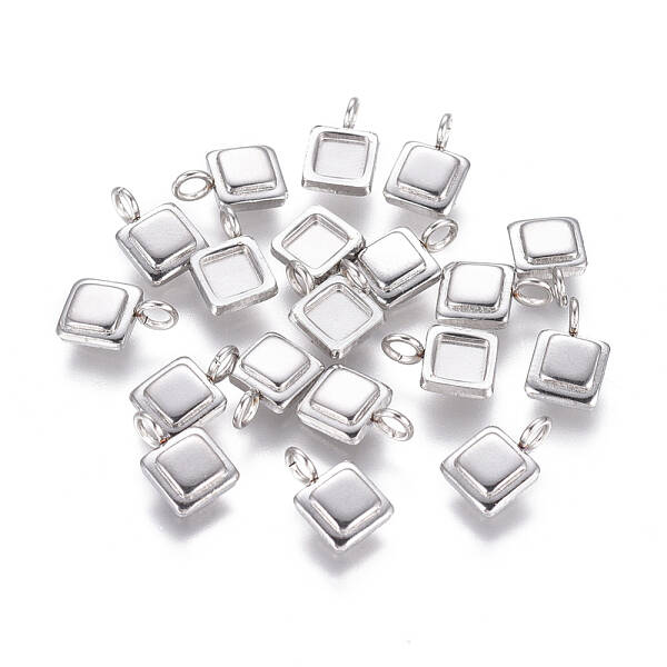 Non-Tarnish 304 Stainless Steel Pendant Cabochon Settings