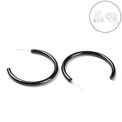 Hypoallergenic Bioceramics Zirconia Ceramic Ring Stud Earrings