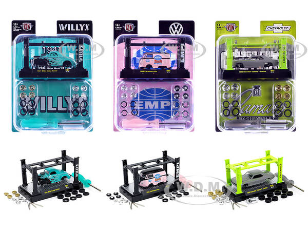 Model Kit 3 piece Car Set Release 84 Limited Edition to 6000 pieces Worldwide 1/64 Diecast Model Cars by M2 Machines
