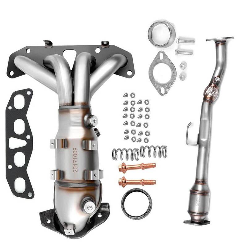 YITAMOTOR® 2Pcs Catalytic Converters Compatible with 2002 2003 2004 2005 2006 Altima 2.5L (EPA Compliant)