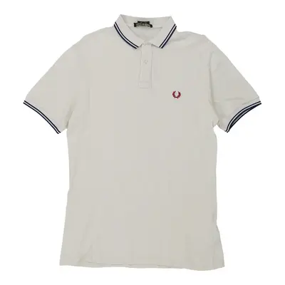 Fred Perry Polo Shirt - Large White Cotton