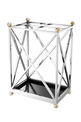 Silver Geometric Umbrella Stand | Eichholtz Quorum