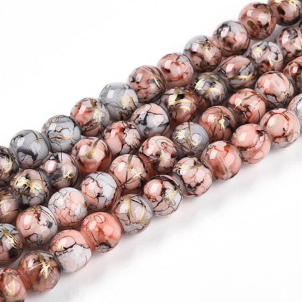 Baking Painted Glass Beads Strands